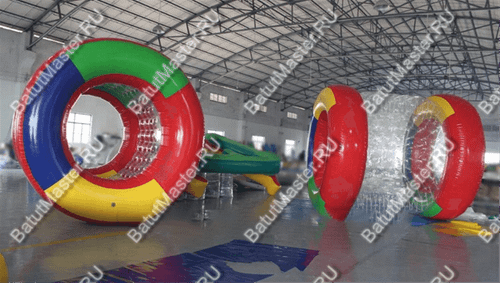 Аттракцион Водный роллер "Ватрушка" ПВХ, размер 2,2*2*2 м