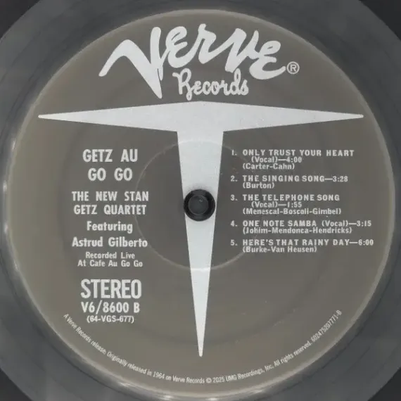 The New Stan Getz Quartet Featuring Astrud Gilberto – Getz Au Go Go Analogue Acoustic Sounds LP