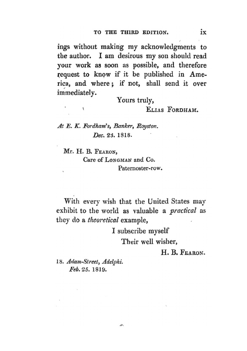 Sketches of America, a Narrative of a Journey Through the Eastern and Western States, with Remarks On Mr. Birkbeck's 'notes' and 'letters' (Third Edition) | Fearon Henry Bradshaw