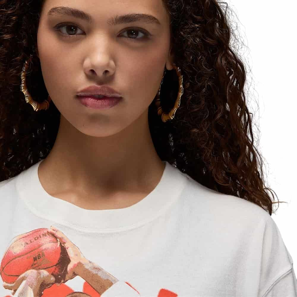 Баскетбольная женская футболка Jordan T-shirt White