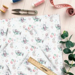 Ткань штапель детская авиация