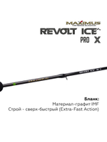 Зимняя удочка Maximus REVOLT ICE PRO X 281MH 0,70м до 40гр (MIRRIPX281MH)