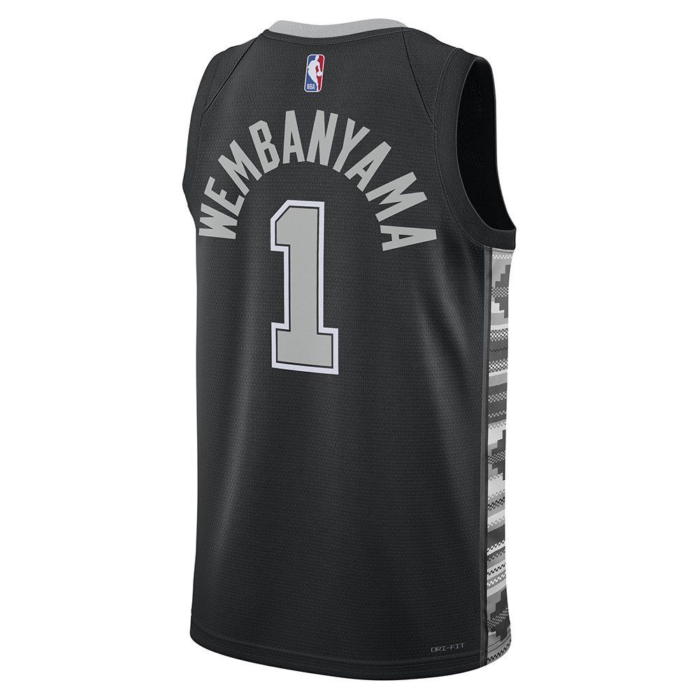Баскетбольная джерси Jordan Dri-FIT NBA Swingman Victor Wembanyama San Antonio Spurs Statement Edition T-Shirt Black