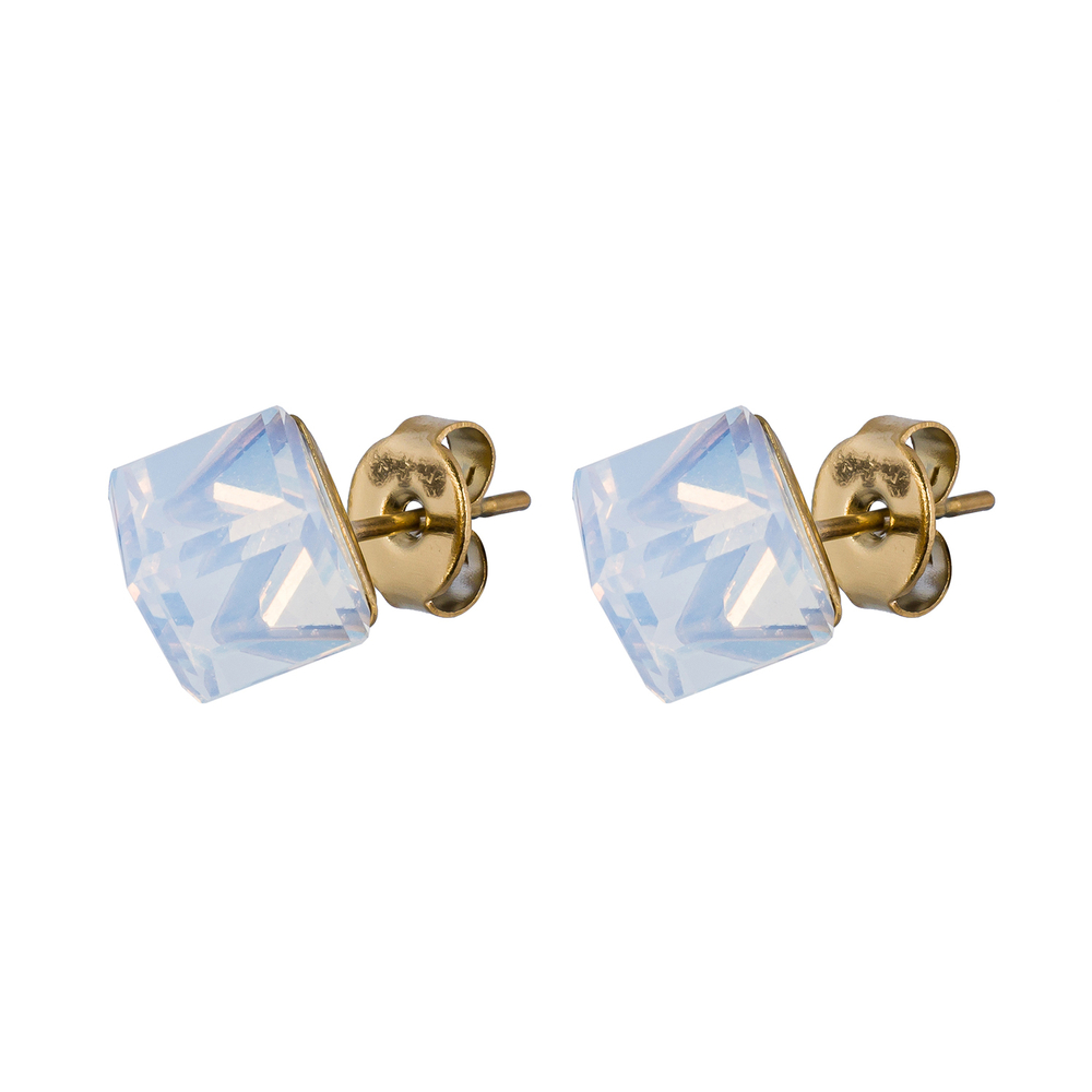 Серьги пусеты Fiore Luna White SWE2127/2 W G