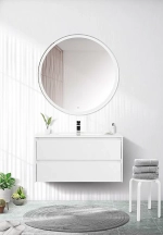 Тумба с раковиной BelBagno KRAFT 80 2C-SO/LOV-800-LVB Bianco Opaco