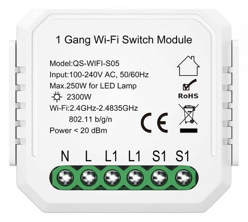 Wi-Fi реле одноканальное ST-Luce ST9000.500.01C