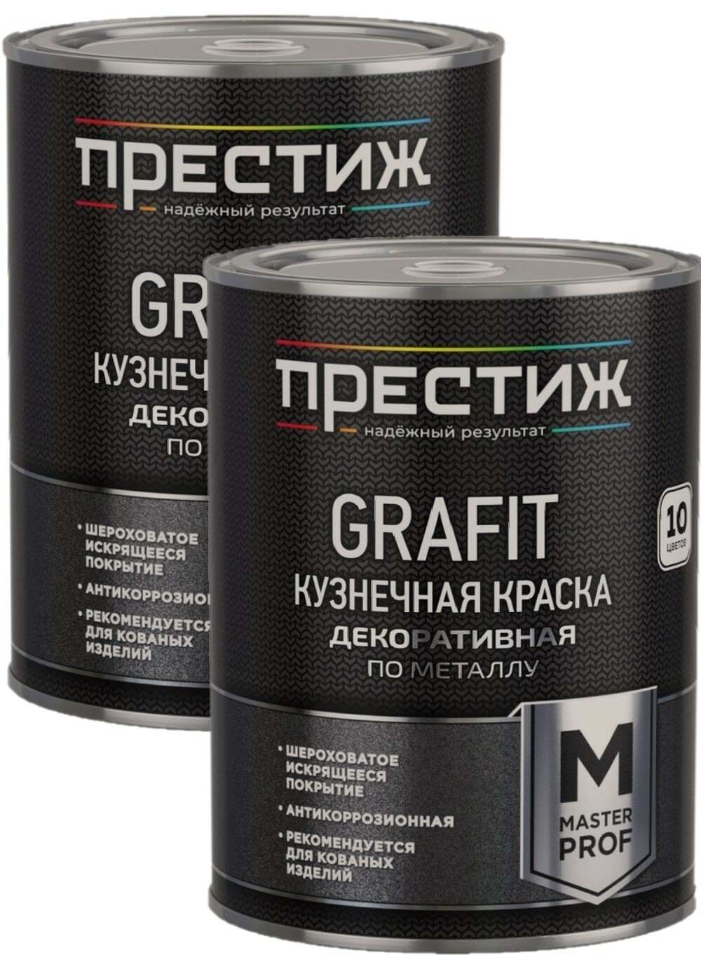 Набор Краска кузнечная с эффектом Grafit зеленая 0,9 кг 2шт