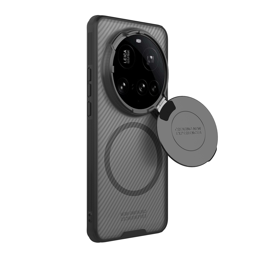 Чехол прозрачный тонированный от Nillkin с MagSafe и с металлической крышкой на Xiaomi 15 Ultra, серия CamShield Prop Magnetic Case