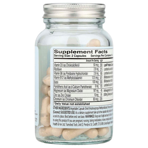 Health and Her, Пробиотик для контроля веса с несколькими питательными веществами, 60 капсул