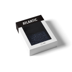 Мужские трусы боксеры удлиненные (графитовый + черный) набор 2 в1 ATLANTIC 2MH-175