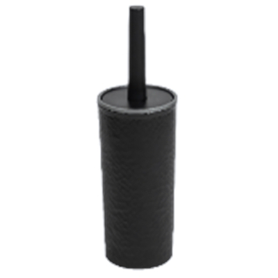 Комплект WC для туалета (ерш + стакан) "Венеция" (черный/серебро)