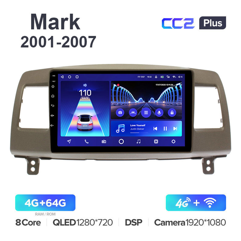 Teyes CC2 Plus 9"для Toyota Mark II 2001-2007