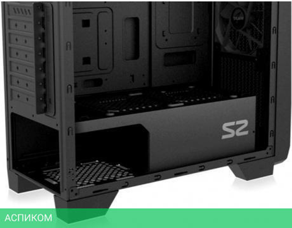 Корпус Zalman S2 TG без БП черный