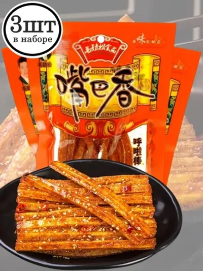 Латяо острые азиатские палочки с кунжутом 82 г * 3 шт