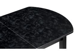 Стол Гюрен лофт 110(139)х70х74 черный / черный