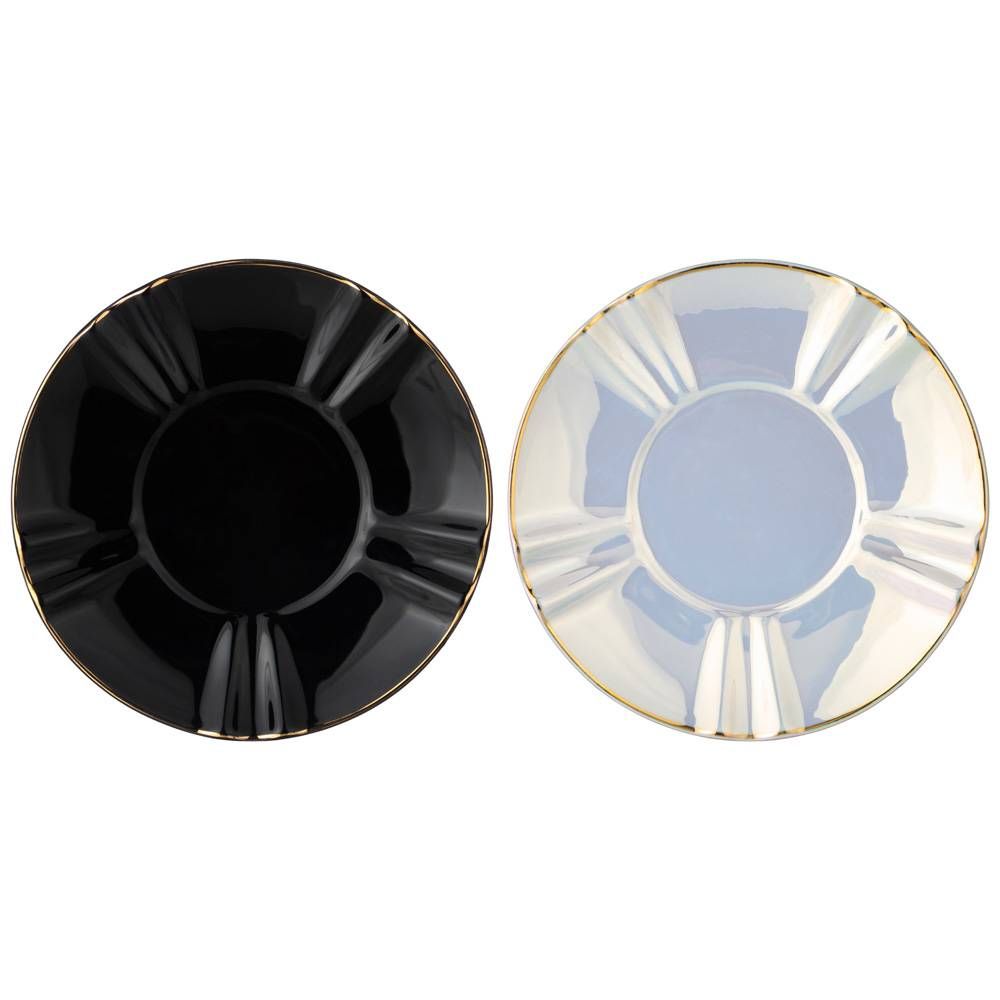 ЧАЙНЫЙ НАБОР LEFARD "PEARL" НА 2 ПЕР. 4 ПР. 200 МЛ ЧЕРНЫЙ, БЕЛЫЙ (КОР=12НАБ.)