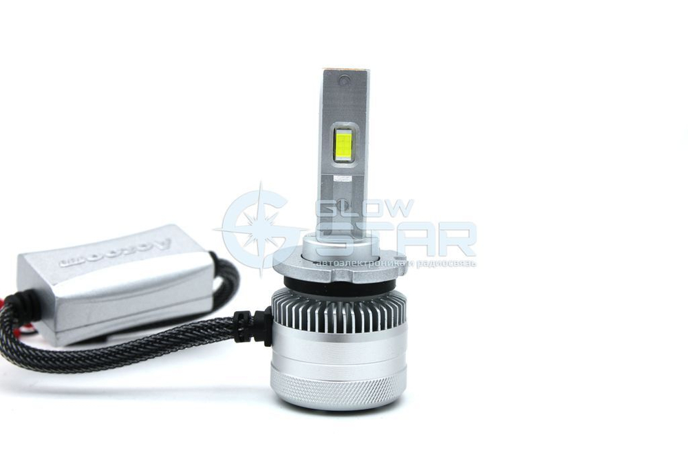 Светодиодные лампы D2H Aozoom ALH-08 в штатную линзу с кулером, 12V, 35W, 6000K (комплект, 2шт)