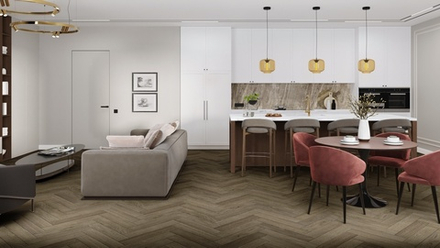 LVT-плитка Damy Floor 200410EL-12-LVT Оксфорд/Oxford