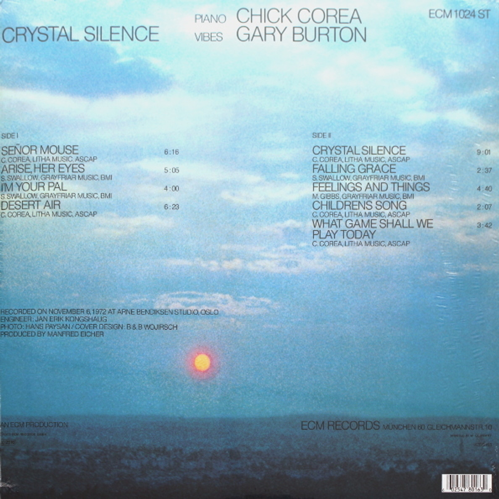 Chick Corea & Gary Burton / Crystal Silence (LP)