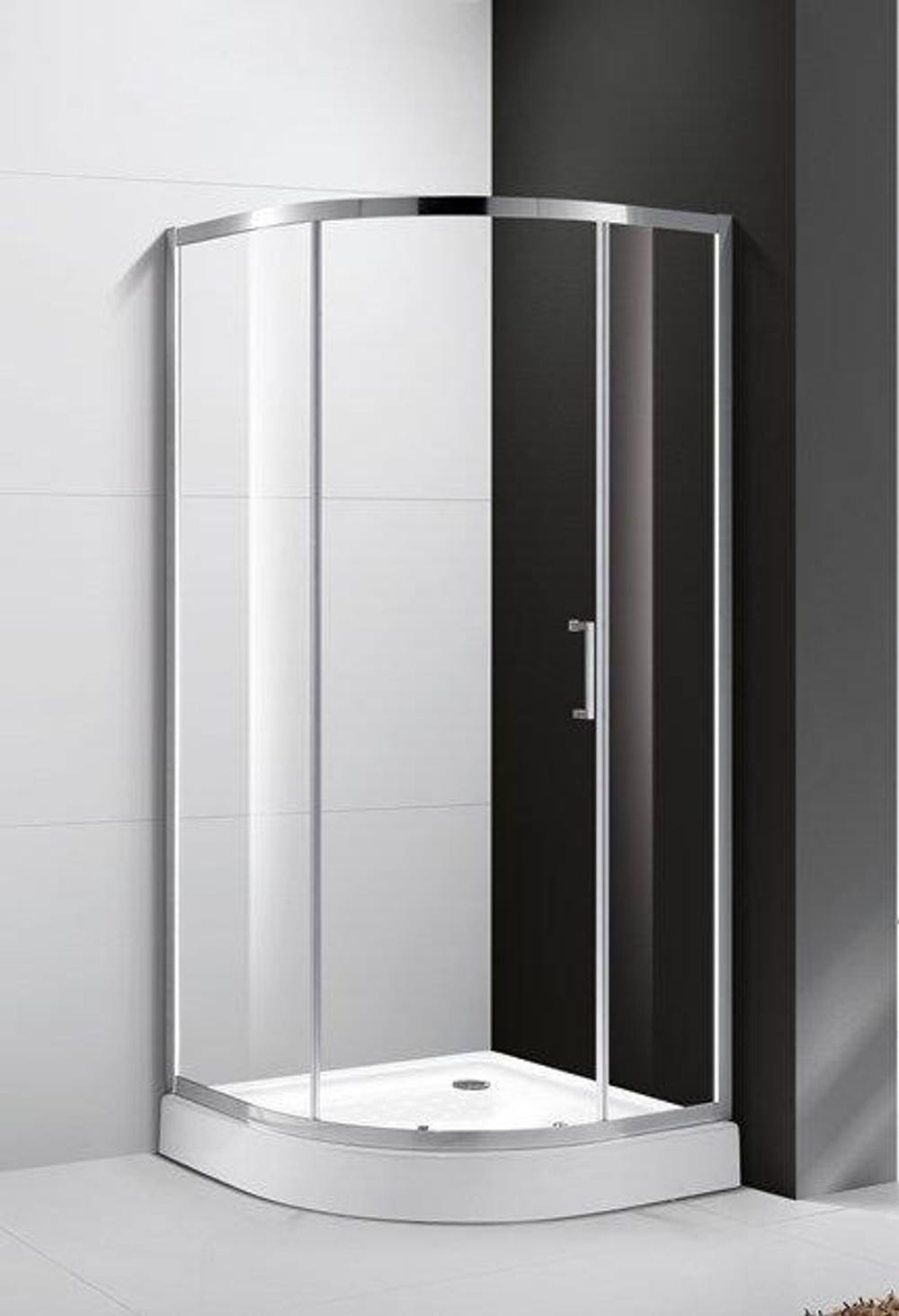 Душевой уголок Cezares MOLVENO-R-1-90-C-Cr-IV, 90х90х195, профиль хром, стекло прозрачное