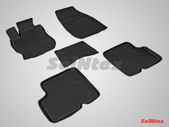 Резиновые коврики в салон Nissan Almera III [G15] (2012-2018) "Высокий борт"