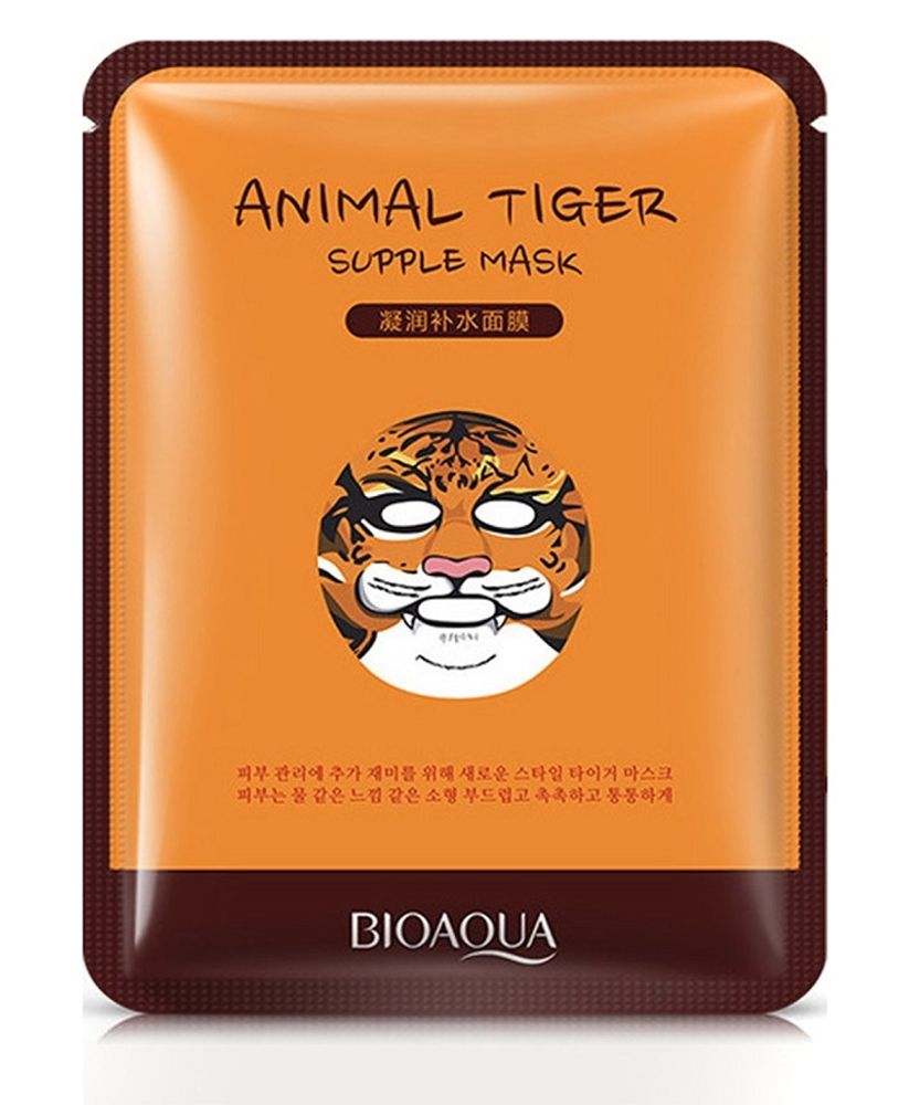 Маска для лица Bioaqua Animal Tiger тканевая питательная Ssupple Mas Cloth (Тигр) 30 г