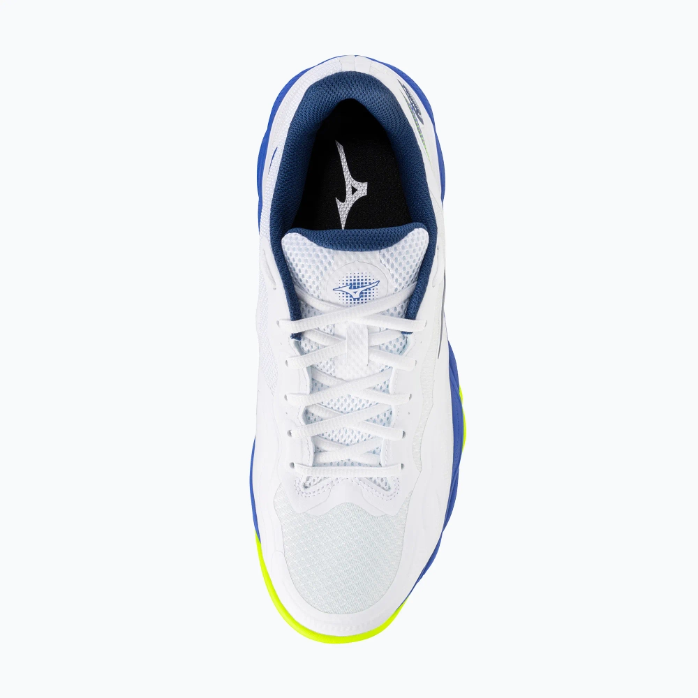 Теннисные кроссовки Mizuno Wave Enforce Court CC white/dazzling blue/ lightning