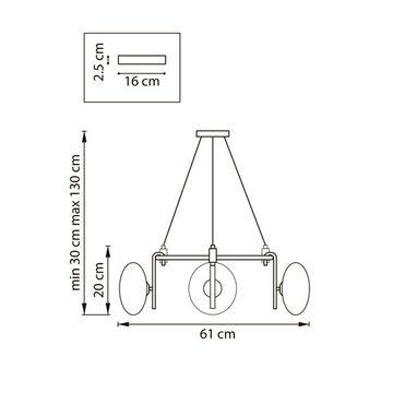 Люстра подвесная 3*G9 737136 белый/янтарный Gamma Lightstar