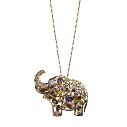 *Колье-брошь Fiore Luna Слоник *15A13NK002AV02 BR