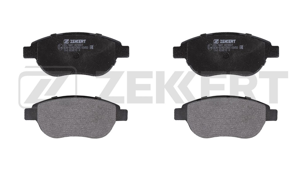 ZEKKERT BS1447 Колодки тормозные передние GELLY EMGRAND EC7 CITROEN BERLINGO C4