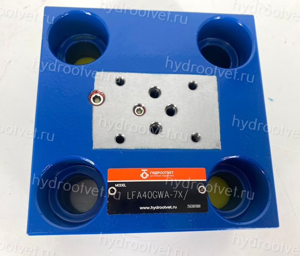 LFA40GWA-7X/ - Крышка для логического клапана, типоразмер Ду40 функционал - GWA = крышка со встроенным клапаном "ИЛИ" под установку распределителя Ду6, три выхода X, Z1 и Y, внешний канал X - нет, уплотнение NBR