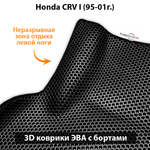 Автомобильные коврики ЭВА с бортами для Honda CR-V I (95-01г.)