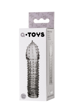 Насадка на пенис A-Toys by TOYFA Boyn, TPR, прозрачный, 15,2 см