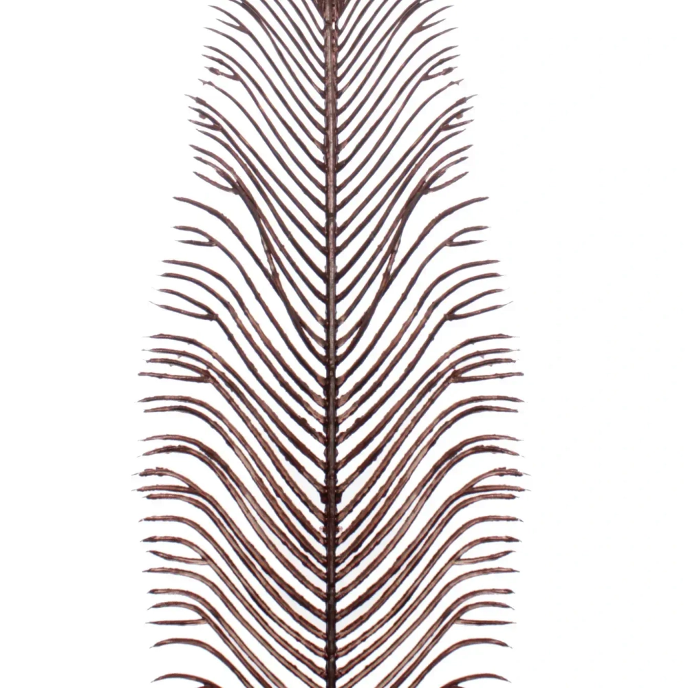 Ветка декоративная «Волшебное перо» 53 см, Шоколад