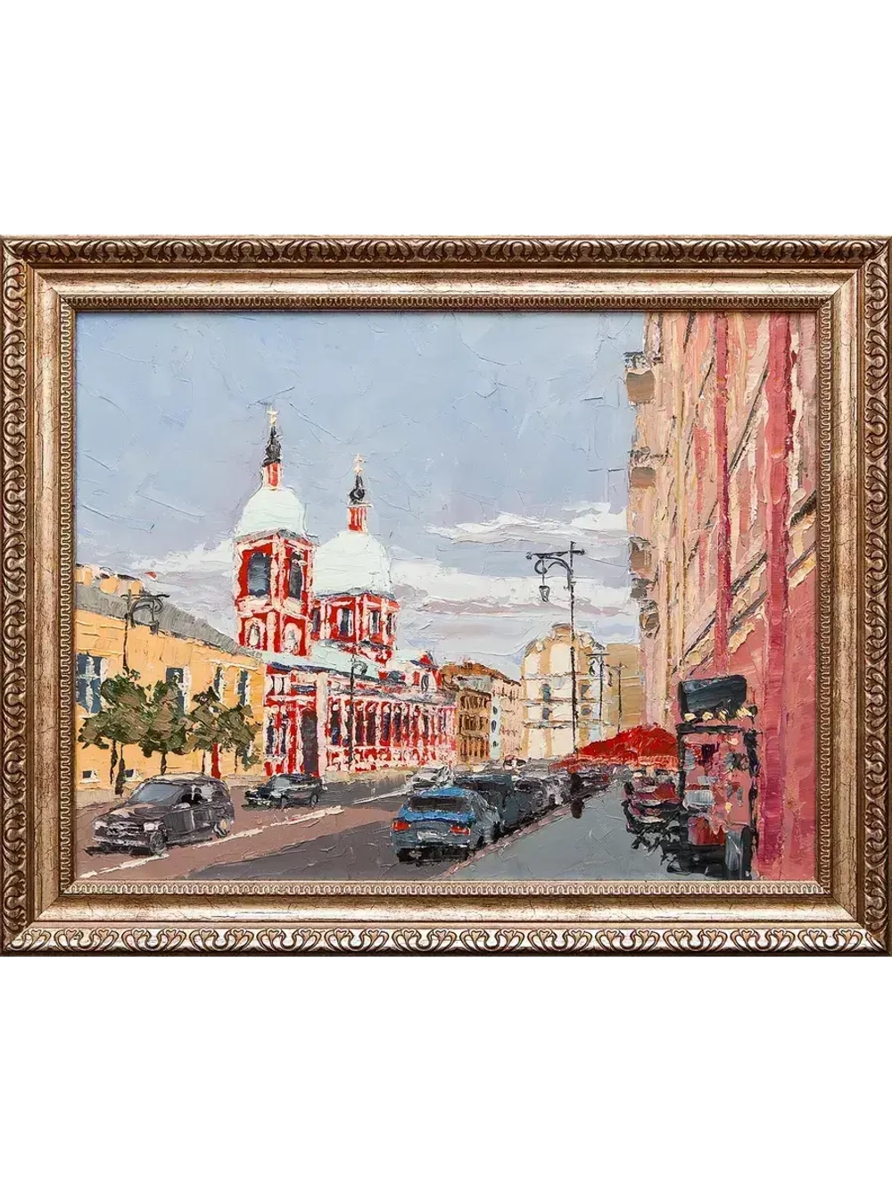 Картина маслом "Улица Пестеля" Лопушанский