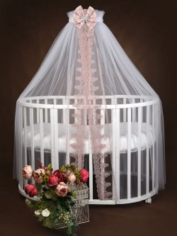 Балдахин с кружевом и брошью "Версаль"