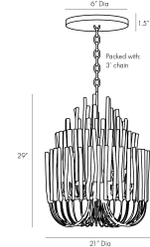 Люстра TILDA SMALL Arteriors арт.89483