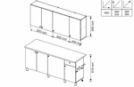 Point-1800 (Горизонт) Набор мебели для кухни