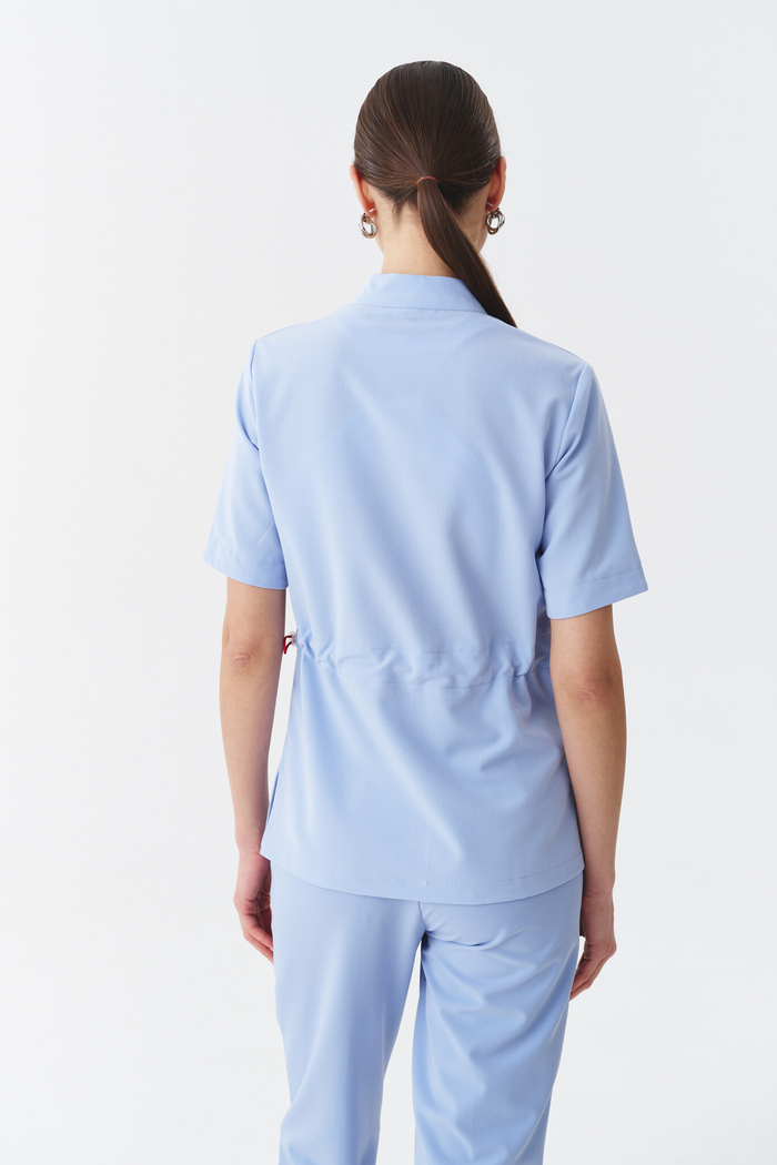 Топ медицинский женский Деликато, скайблю