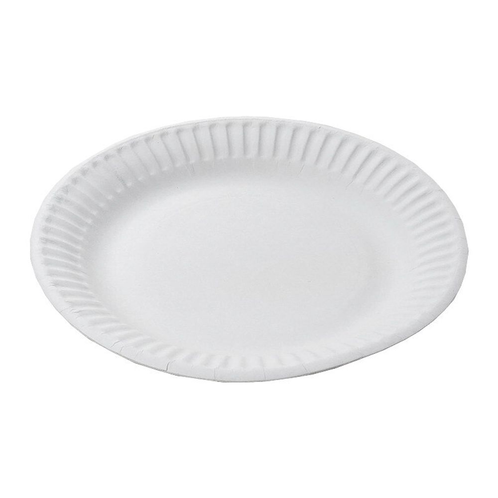 Тарелка одноразовая мелкая 180 мм белая