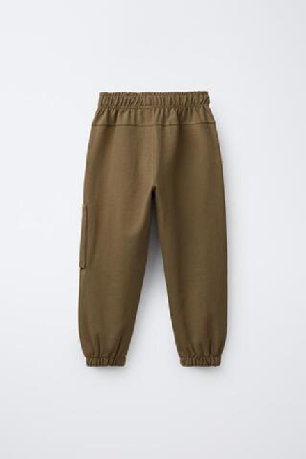ZARA БРЮКИ-КАРГО ИЗ МЯГКОЙ ТКАНИ, РЫЖЕВАТО-КОРИЧНЕВЫЙ