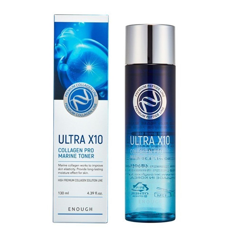 Enough Ultra X10 Collagen Pro Marine Toner омолаживающий тонер с коллагеном