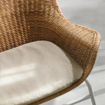 Кресло с подушкой-  FRYKSÅS IKEA /ФРИКСОС ИКЕА, ротанг