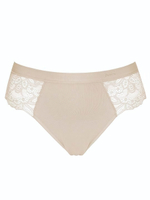 Трусики-слипы с кружевом Belle-Cotton (Размер: XL) (Цвет: телесный)