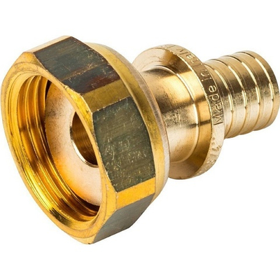 STOUT Переходник с накидной гайкой 16x3/4" аксиальный для труб из сшитого полиэтилена