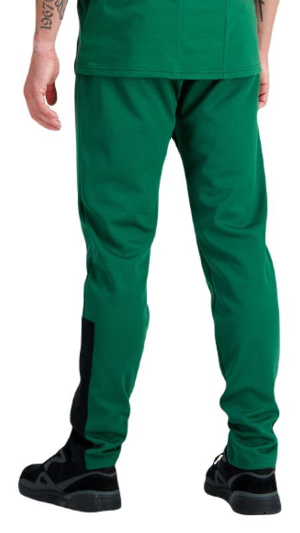 Мужские теннисные штаны Le Coq TECH Pant Tapered N°1 SS23 - vert foncé camuset