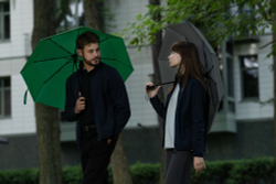 Зонт складной Monsoon, зеленый