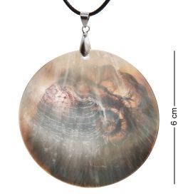ШК-55/216-B Кулон из перламутра «Королева Аммонит»