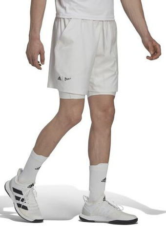 Мужские теннисные шорты Adidas London 2in1 Shorts 7" - белый