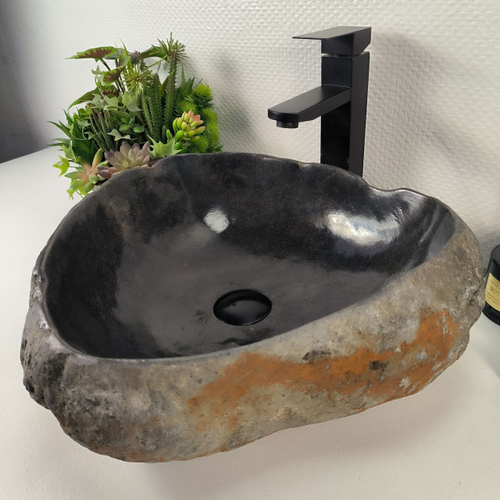 Раковина из речного камня RS-64897 47*43*14 0861